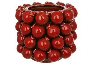 Ваза порцелянова Pomegranate, 19*19*16 см, колір &mdash; бордо (457-385) 457-385 фото