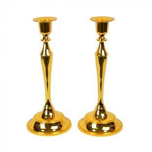 Набор подсвечников из 2 шт., "Gold" 25*5см., мельхиор (M6301) M6301 фото