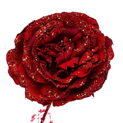 Новорічна троянда 74 см червона, у пакованні 6 шт. (6008-024) 6008-024 фото