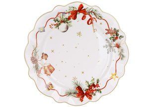 Тарілка порцелянова Christmas Ribbon" 28*28*3см&nbsp;(498-353) 498-353 фото