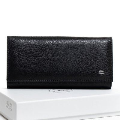 Стильний строгий класичний гаманець Classic шкіра 18,5*9,5* 3,5s DR. BOND W1-V black W1-V black фото