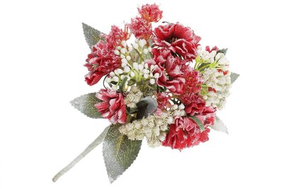 Декоративна штучна квітка Гортензія, 24 см, колір — червоний, у пакованні 36 шт. 832-134 832-134 фото
