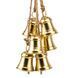 Декоративна підвіска Дзвіночки Christmas bells (6 шт.) 56 см, метал, джут (6033-025) 6033-025 фото 4