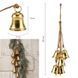 Декоративна підвіска Дзвіночки Christmas bells (6 шт.) 56 см, метал, джут (6033-025) 6033-025 фото 1