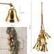 Декоративна підвіска Дзвіночки Christmas bells (6 шт.) 69 см, метал, джут (6033-022) 6033-022 фото 1