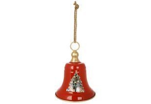 Декоративный металлический Колокольчик на подвесе Christmas bells D19.5*26см., (152-040) 152-040 фото