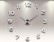 Настінні годинники 3D наклейки DIY CLOCK сріблясті від 50 до 120см (9020-002) 9020-002 фото 1