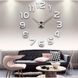 Настінні годинники 3D наклейки DIY CLOCK сріблясті від 50 до 120см (9020-002) 9020-002 фото 9