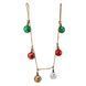 Декоративна гірлянда Дзвіночки Christmas bells (6 шт.) 160 см., метал, джут (6033-018) 6033-018 фото 1
