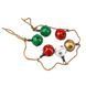 Декоративна гірлянда Дзвіночки Christmas bells (6 шт.) 160 см., метал, джут (6033-018) 6033-018 фото 4