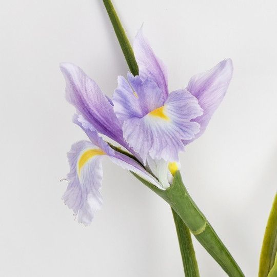 Штучна гілка "Ірис", 5*70 см, у пакованні 3 шт. (2028-017/lt.purple) 2028-017/lt.purple фото