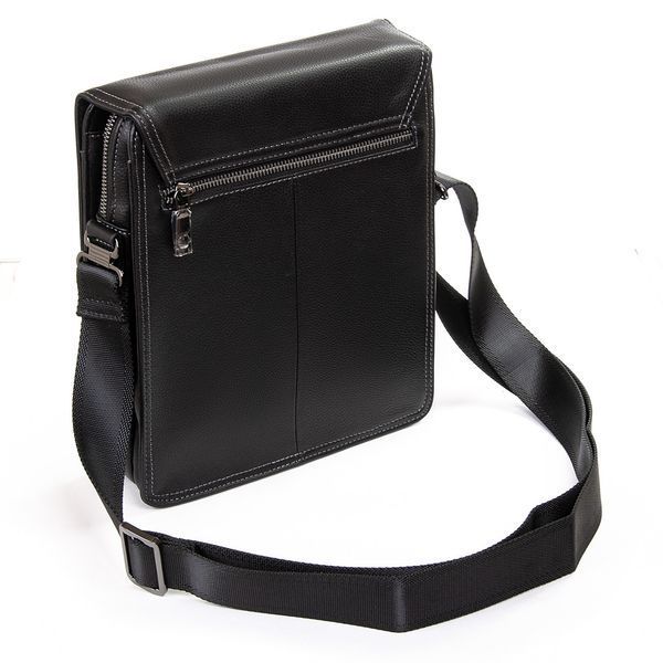 Чоловіча шкіряна сумка-планшет BRETTON 23*27*9 см (1645-3 black) 1645-3 black фото
