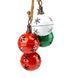 Декоративна підвіска Дзвіночки Christmas bells (4 шт.) 71 см., метал, джут (6033-017) 6033-017 фото 2