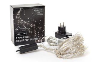 Гірлянда-пучок 700 міні-LED: 28 ліній по 2.5 метра, 25 діодів/нитка, колір - теплий білий з миготінням (830-310) 830-310 фото