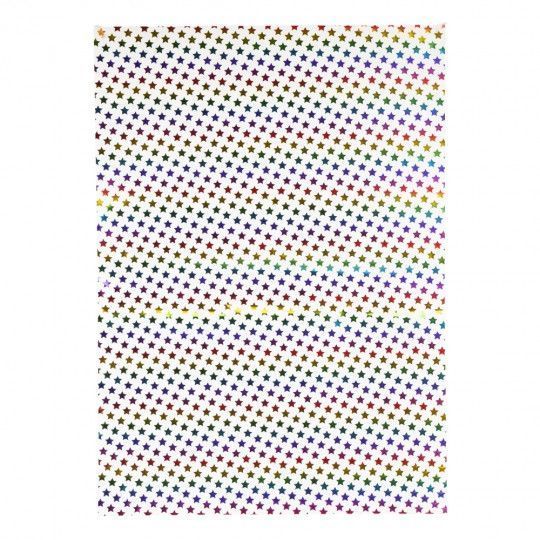 Упаковочная бумага " Радужные звездочки " ( 100шт.) 50*70см. (9267-005) 9267-005 фото