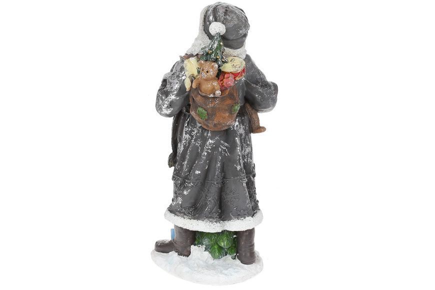 Декоративная фигура Санта, 45см, цвет - графит с серебром (SG37-843) SG37-843 фото