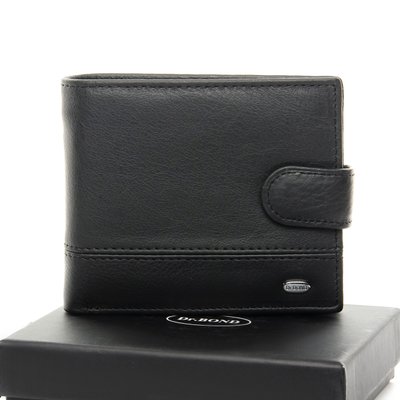 Чоловічий гаманець класика колір чорний DR. BOND (11*9,5*2,5) M9-1 black M9-1 black фото