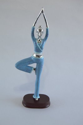 Статуетка йоги дівчина 23*8*4,5sм (06/11/24-11) 06/11/24-11 фото
