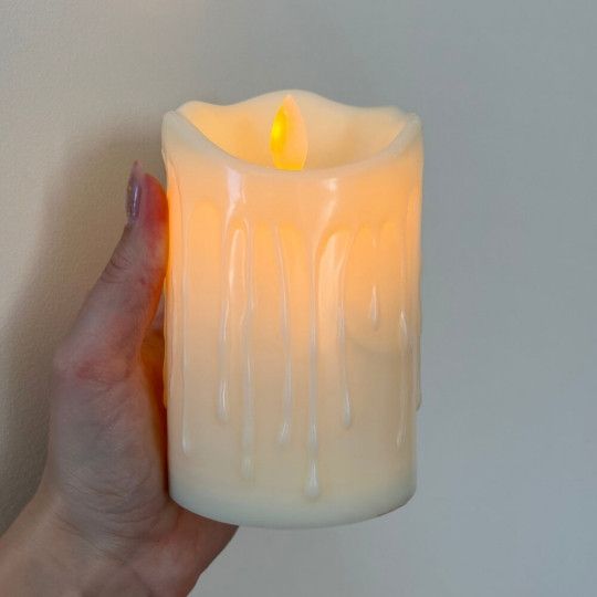 Електрична свічка "Диво" 7.5*12 см, пластик (8951-008) 8951-008 фото