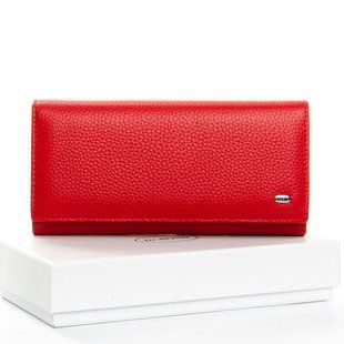 Кошелик Classic шкіра DR. BOND 18. 5*9* 3,5sм. червоний (W501 red) W501 red фото