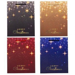 Подарочный пакет " Merry Christmas" 32*26*10см., в упаковке 12 шт., бумага (9165-008) 9165-008 фото