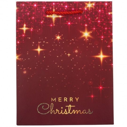 Подарочный пакет " Merry Christmas" 32*26*10см., в упаковке 12 шт., бумага (9165-008) 9165-008 фото