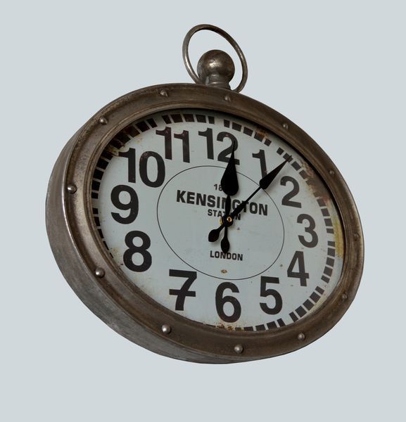 Настінний металевий кварцовий годинник London 3812 фото
