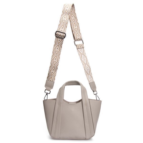 Сумка Жіноча Класична шкіра ALEX RAI 97718-9 grey white 97718-9 grey white фото
