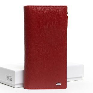 Благородний жіночий гаманець натуральна шкіра 10*19*3 см DR. BOND WMB-3M red WMB-3M dark-red фото