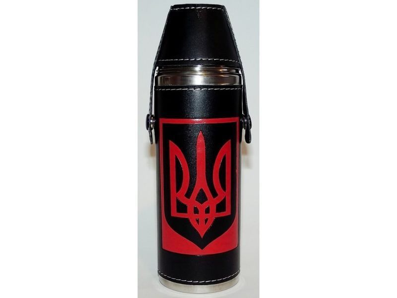 Фляга круглая 270 мл + 2 стопки в крышке (F1-2915) F1-2915 фото