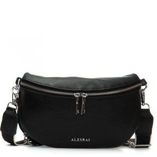Сумка Женская Классическая кожа ALEX RAI 99127 black бананка 99127 black фото