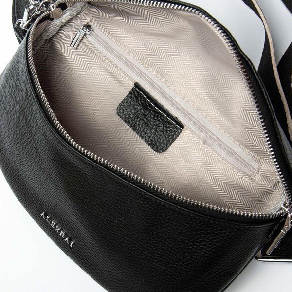 Сумка Класична шкіра ALEX RAI 99127 black бананка 99127 black фото