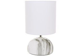 Лампа настольная с фарфоровым основанием и тканевым абажуром Marble, 14*23см.,цвет белый (242-225) 242-225 фото