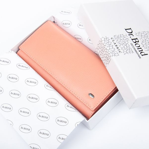 Гаманець жіночий класика на магніті, шкіра DR. BOND 18,5*9*3,5 W1-V-2 pink purple W1-V-2 pink purple фото