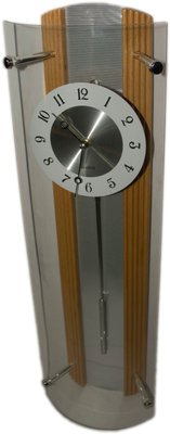 Настінний кварцовий годинник, з маятником, дерев’яний (58) x 17 x 8.5 см).29025 29025 фото
