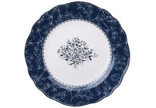 Тарілка порцелянова Vintage Blue, біла із синім 26*26*2 см, в пакованні 2 шт. (498-347) 498-347 фото
