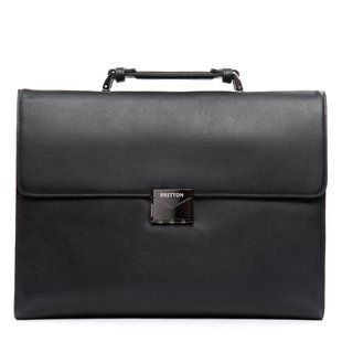 Сумка Чоловіча шкіра Портфель BRETTON 1716-1 black 1716-1 black фото
