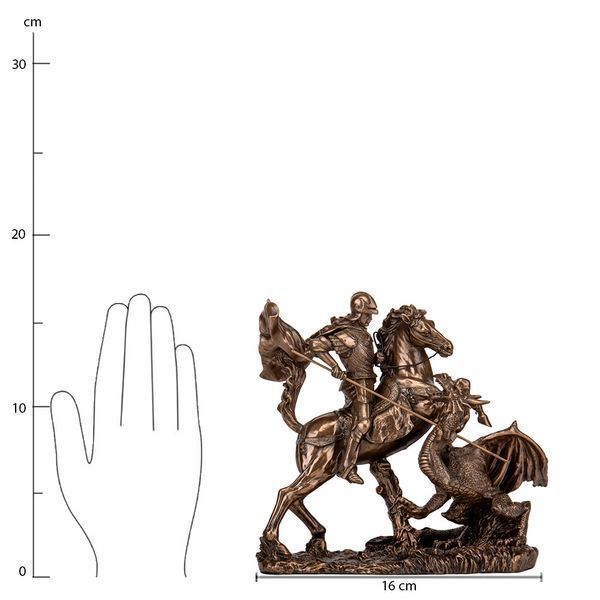 Статуетка "Георгій Змеєборець", 16 см (78076A1) 78076A1 фото