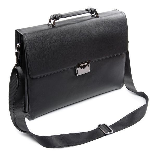 Сумка Мужская Портфель кожа BRETTON 1716-1 black 1716-1 black фото