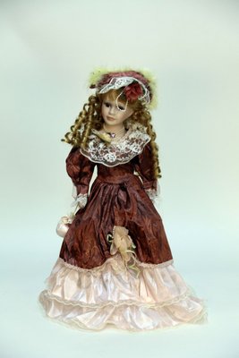 Інтер’єрна лялька сувенірна, порцелянова, колекціонна, 50 см 02 02 02 A фото