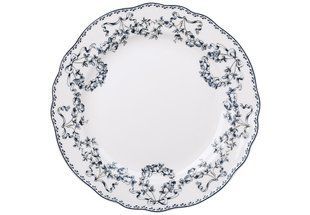 Тарілка порцелянова Vintage Blue, біла із синім 20.5*20.5*1.5см, в пакованні 2 шт. (498-348) 498-348 фото