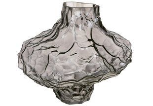 Ваза скляна Avangard 23*20*21.5 см., колір-димчасто-сірий (992-314) 992-314 фото