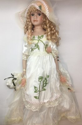 Фарфорова сувенірна лялька, колекціонкова, 50 см 03-03 03-03 фото