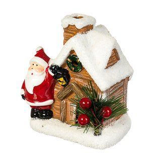 Фигурка "Дед Мороз у дома" 6*9*10 см, в упаковке 6шт. (010NK) 010NK фото