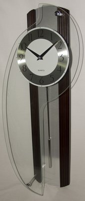 Настінні кварцові годинники, з маятником, дерев’яні 29046 фото