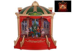 Музыкальная фигура Театр с LED подсветкой, 22.1*11*23.3см., песня Jingle Bells, (890-283) 890-283 фото