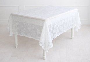 Скатертина мереживо Petite Bloom 140*260 см, молочно-білий, поліпропілен (445-250) 445-250 фото