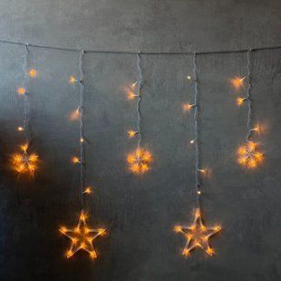 Гірлянда "Зірки", 140 LED, жовта, 3200*60 см, від електромережі (9133-032) 9133-032 фото