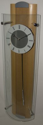 Настінні кварцові годинники, з маятником, дерев’яні 2213 фото