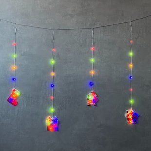 Гірлянда "Щасливого Різдва", 110 LED, різнобарвна, 3200*60 см, від електромережі (9133-031) 9133-031 фото